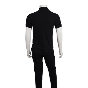 Cotton Polo Shirt Black, view 3