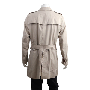 Cotton Mid Length Trench Coat Stone, view 2