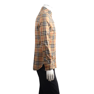 Cotton Check Shirt Beige, view 2