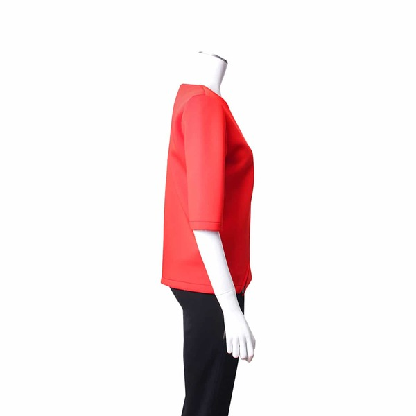 Polyester Zip Blouse Coral