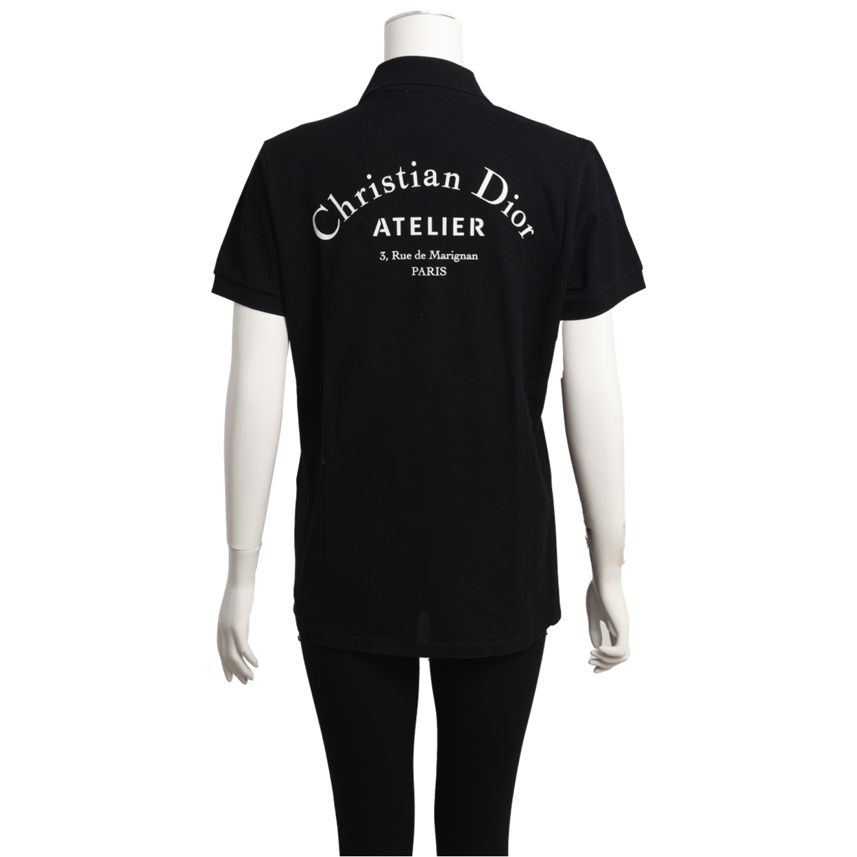 08ss Kris期 DIOR HOMME S/S POLO SHIRTS Polo Shirt with Bee Embroidery Navy Blue Cotton Piqué | DIOR