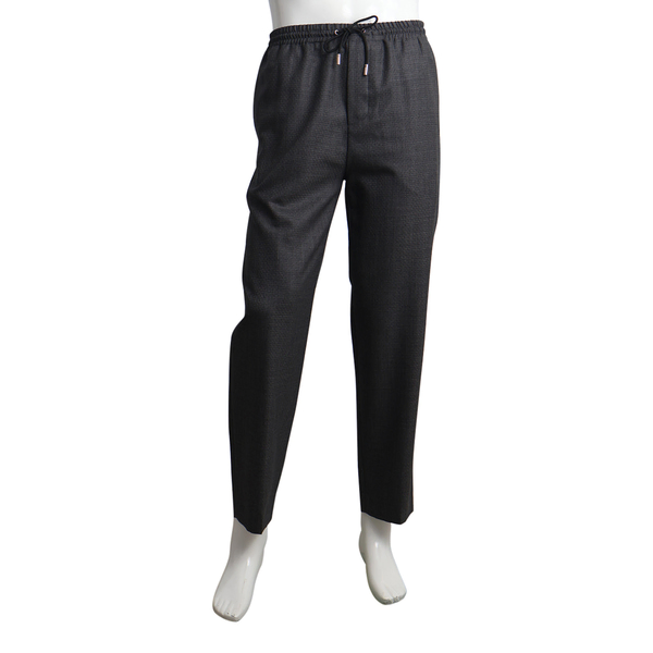 Wool Tailored Track Pants Charcoal