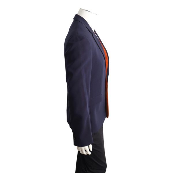 Wool Blazer Navy/Orange