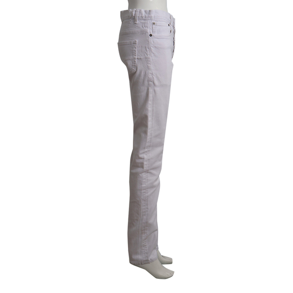 Cotton Denim Jeans White