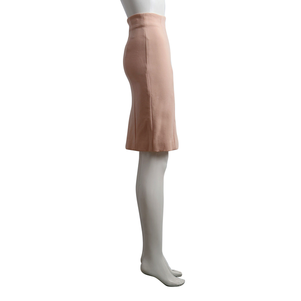 Wool Pencil Skirt Blush Pink
