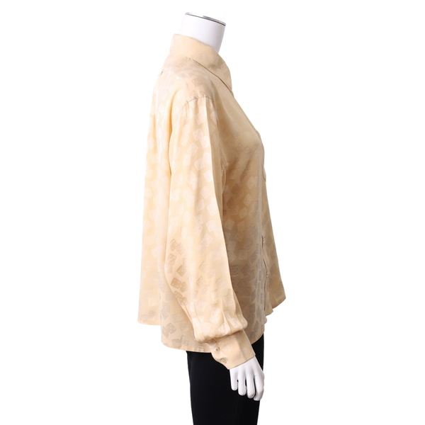 Vintage Silk Bow Blouse Cream