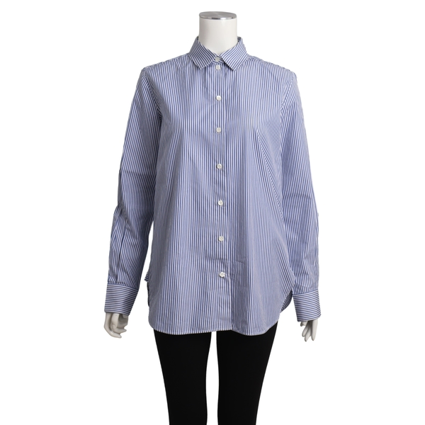 Cotton Classic Striped Shirt Blue/White