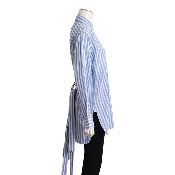 Cotton Striped Shirt Blue/White