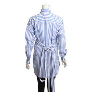 Cotton Striped Shirt Blue/White, view 3