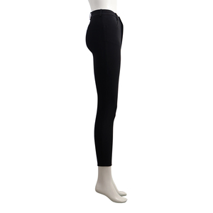 Mixed Material Zip Pants Black, view 2