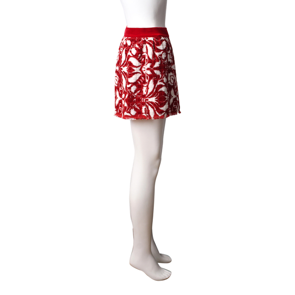 Cotton Floral Shorts Red/White