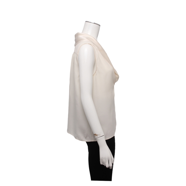 Satin Sleeveless Top Ivory