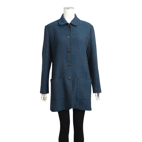 Vintage Wool Tweed Jacket Blue/Brown