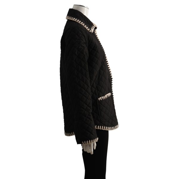 Quilted Polyester Coco Neige Jacket Black