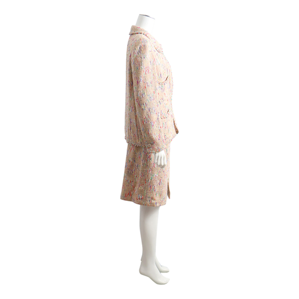 Vintage Tweed Skirt Suit Multicolour