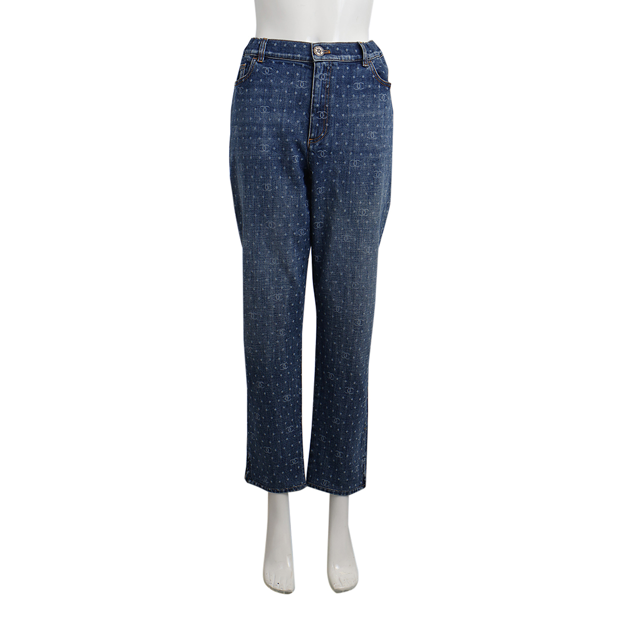 Denim Logo Jeans Blue