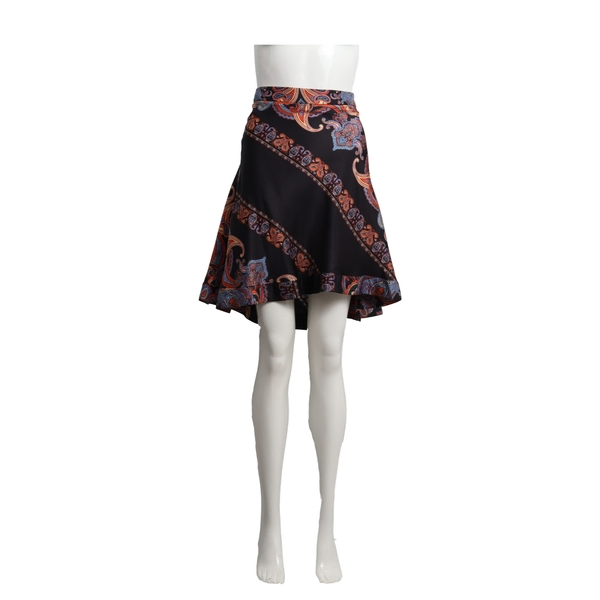 Viscose Paisley Skirt Multicolour
