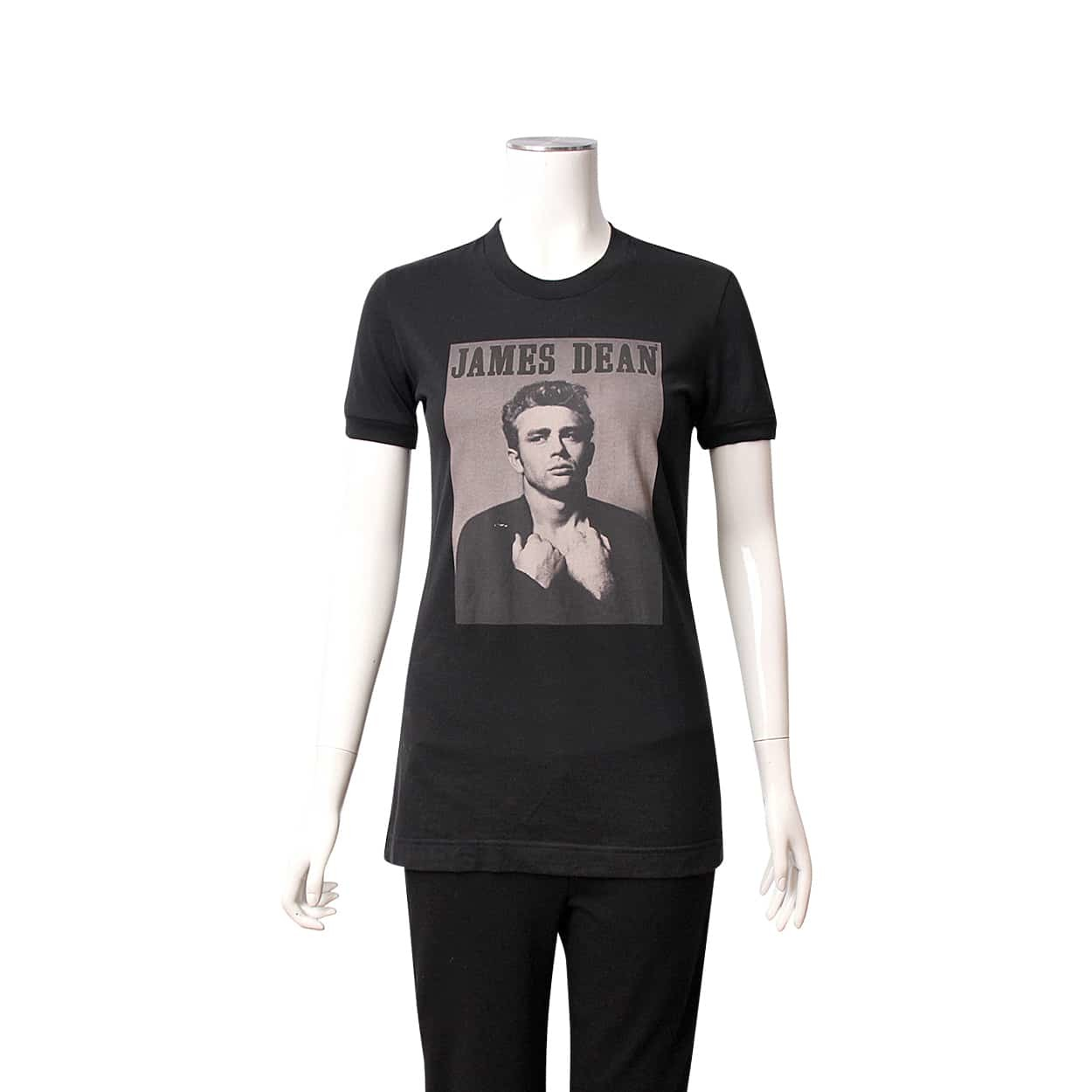 DOLCE & GABBANA Cotton James Dean T-Shirt Black | Luxity