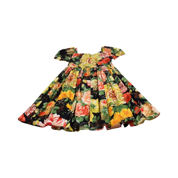 Cotton Kids Printed Poplin Dress Floral