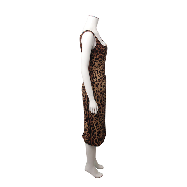 Silk Dress Leopard Print