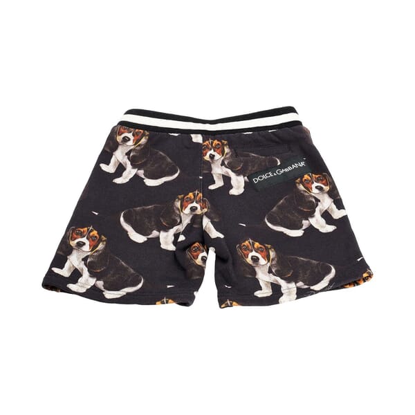 Cotton Puppy Dog Print Shorts Multicolour