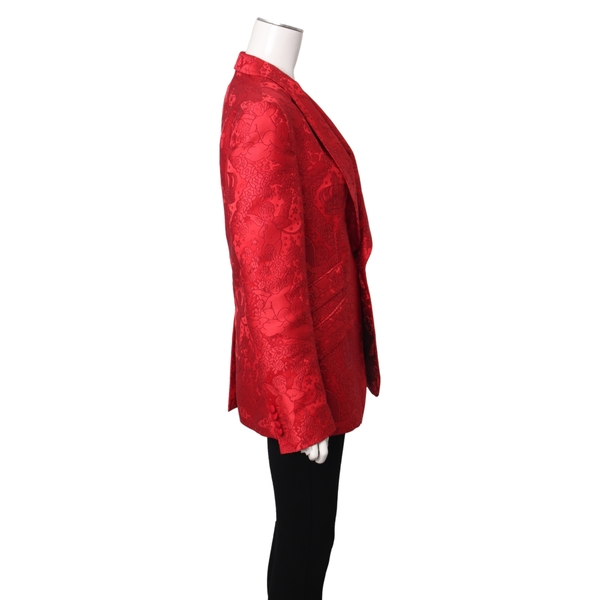Polyester Jacquard Cupid Blazer Red
