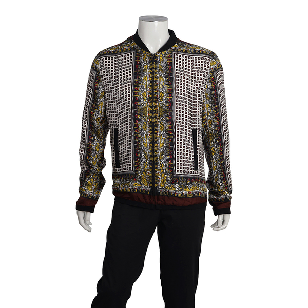 Silk Printed Jacket Multicolour