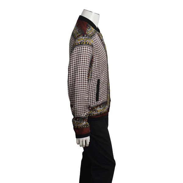 Silk Printed Jacket Multicolour