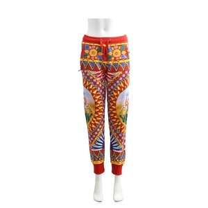 Cotton Caretto Print Jogging Pants Multicolour