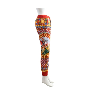 Cotton Caretto Print Jogging Pants Multicolour, view 2