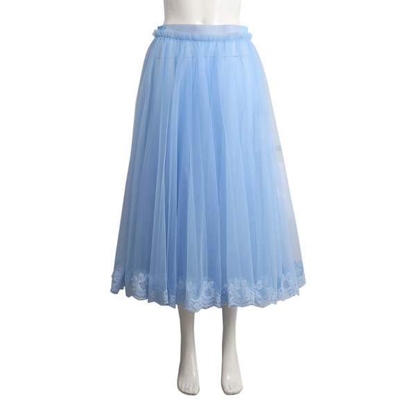 Polyamide Tulle Skirt Blue