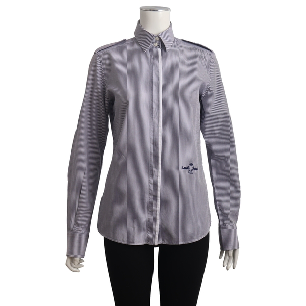 Cotton Striped Shirt White/Blue