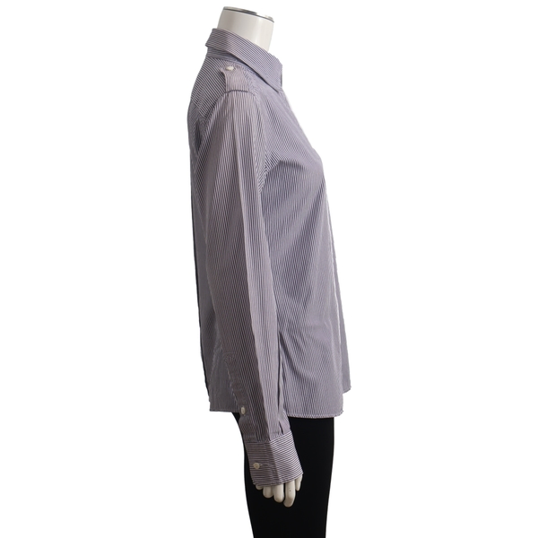 Cotton Striped Shirt White/Blue