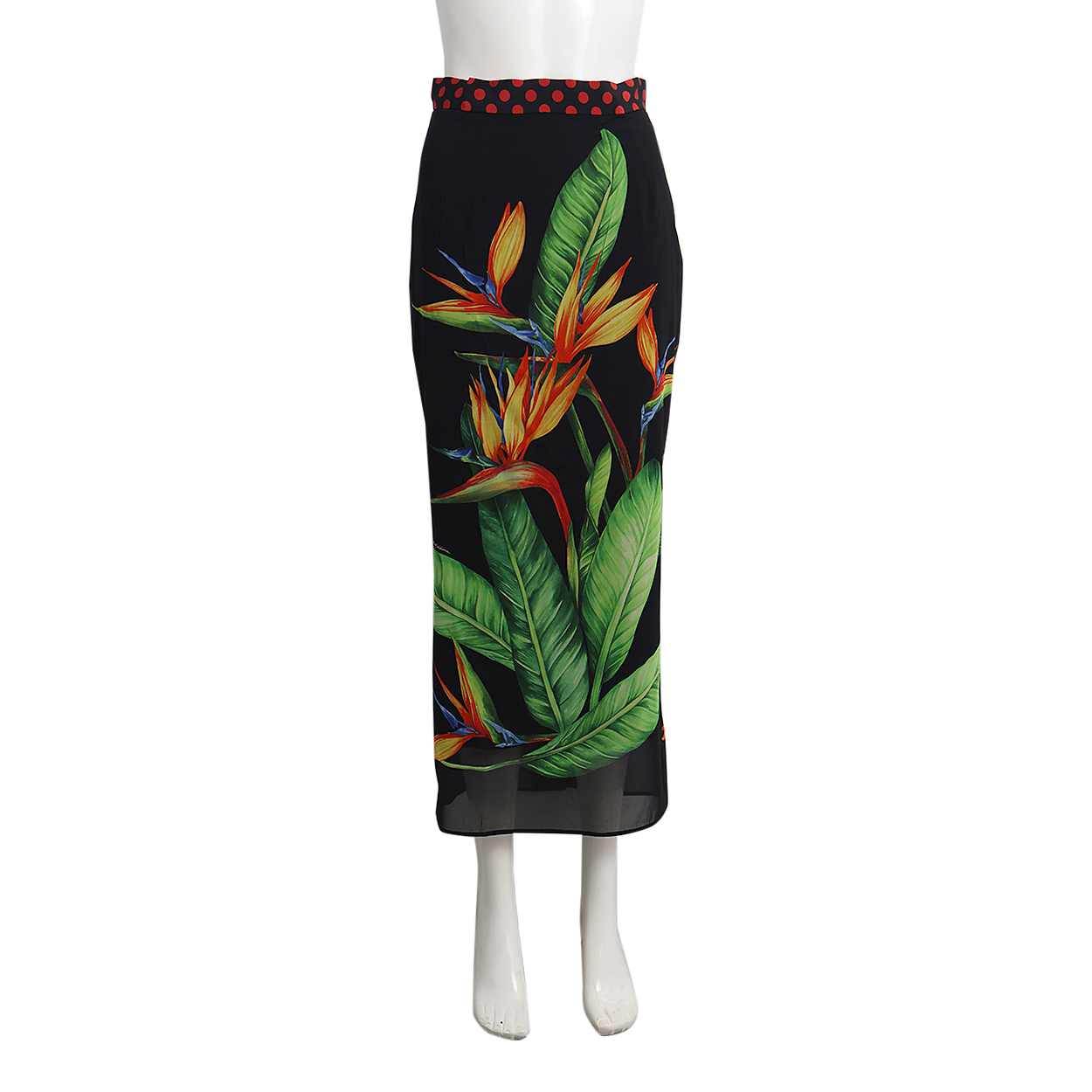 スカート DOLCE&GABBANA DOLCE & GABBANA Silk Bird of Paradise Skirt Multicolour | Luxity