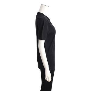 Cotton Logo Plate T-Shirt Black, view 2