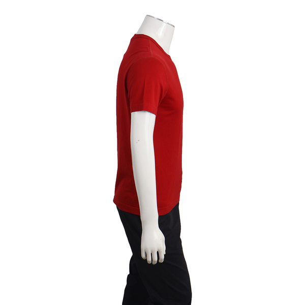 Cotton Logo Patch T-Shirt Red