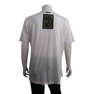 Cotton/Silk Patchwork T-Shirt White, view 3