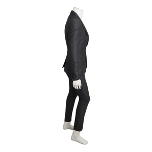 Wool/Silk Three Piece Slim Fit Tailored Suit Charcoal, view 2
