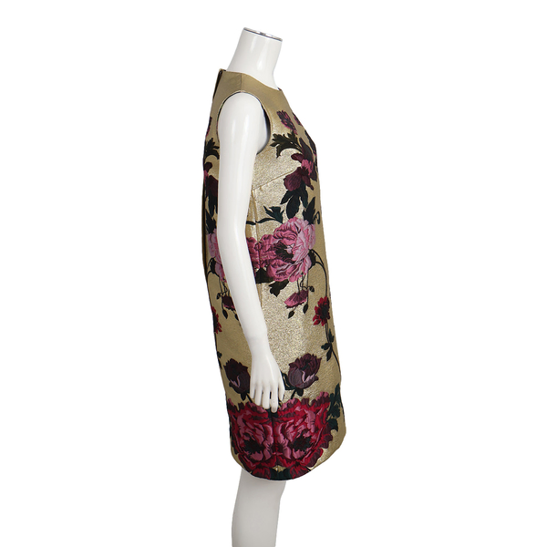 Polyester/Cotton Floral Shift Dress Multicolour