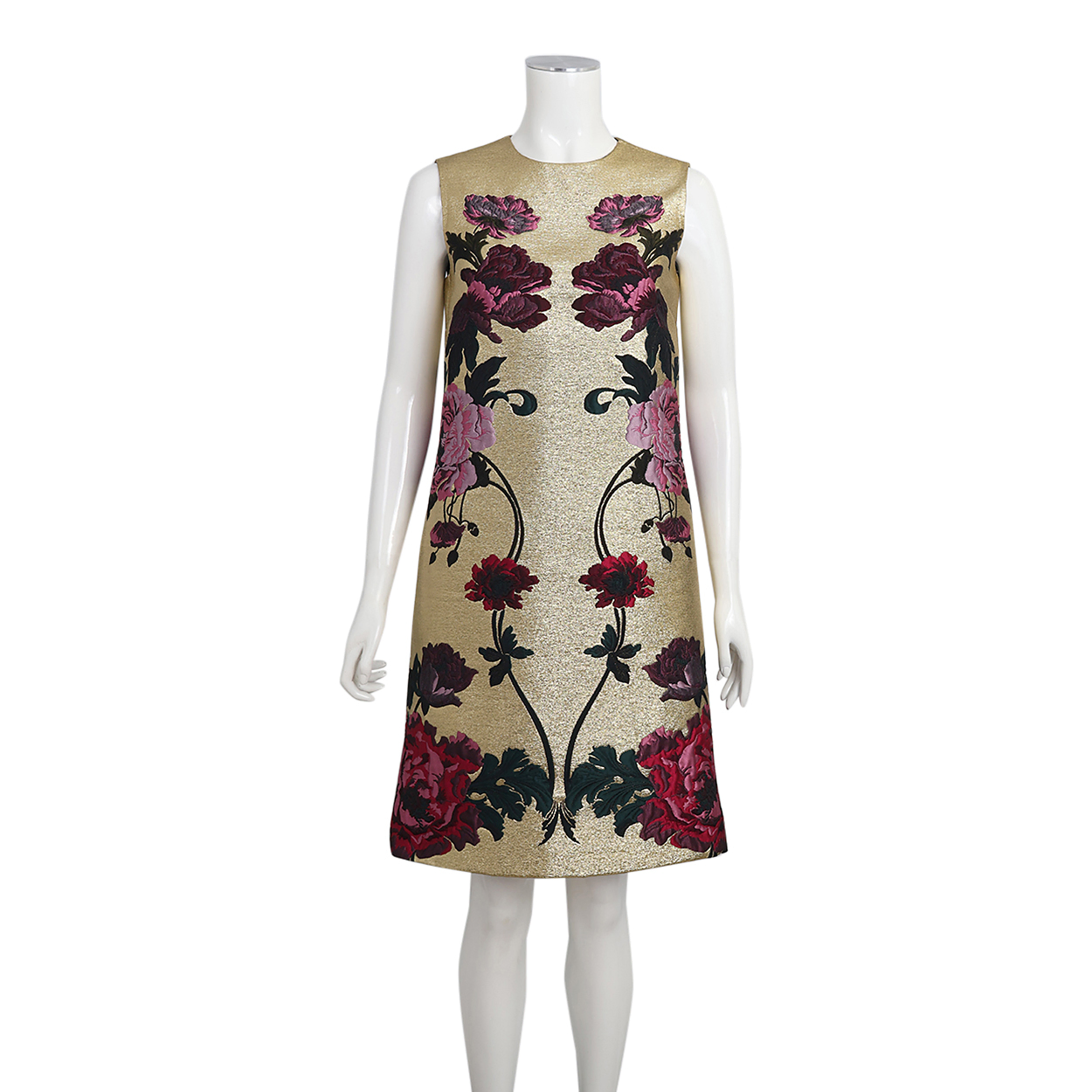 Polyester/Cotton Floral Shift Dress Multicolour