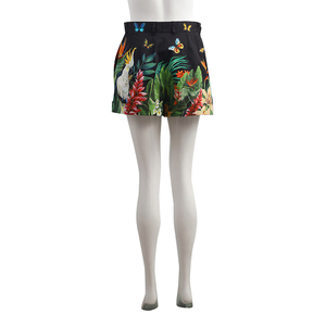 Cotton Tropical Print Shorts Multicolour, view 3