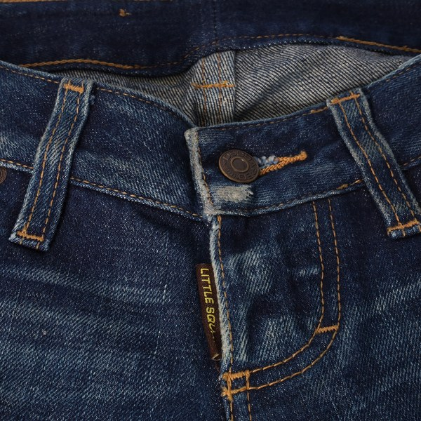 DSQUARED2 Cotton Distressed Low Waist Jeans Blue
