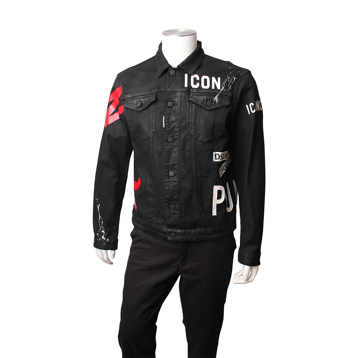 DSQUARED2 DSQUARED2 Denim Icon Dan Jean Jacket Black | Luxity