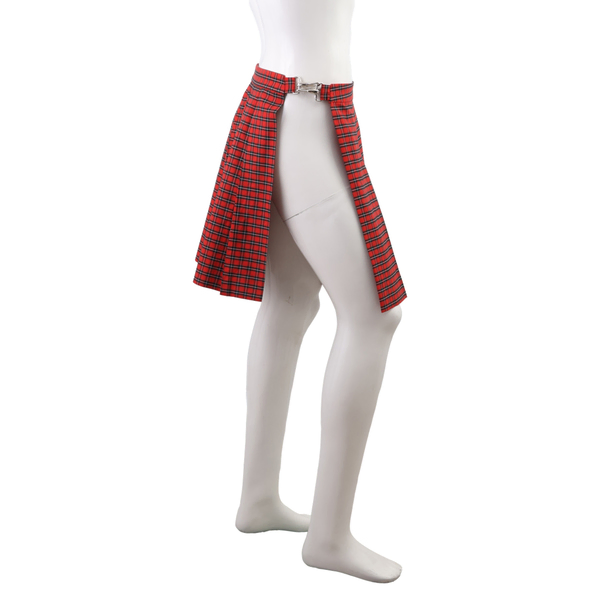 DSQUARED2 Cotton Tartan Kilt Skirt Red
