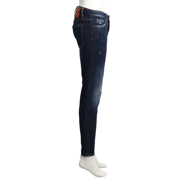 Denim Medium Waist Jeans Blue