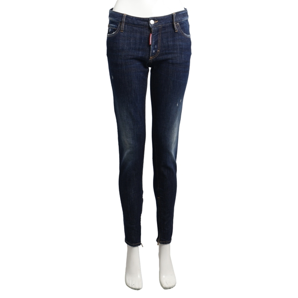 Denim Medium Waist Jeans Blue