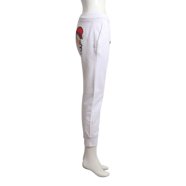 DSQAURED2 Cotton Drawstring Track Pants White