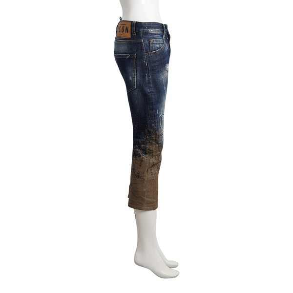 Denim Distressed Icon Anniversary Jeans Blue