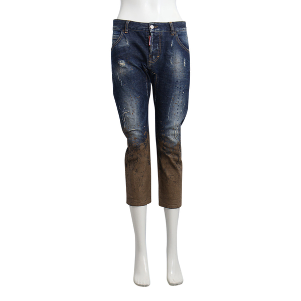 Denim Distressed Icon Anniversary Jeans Blue
