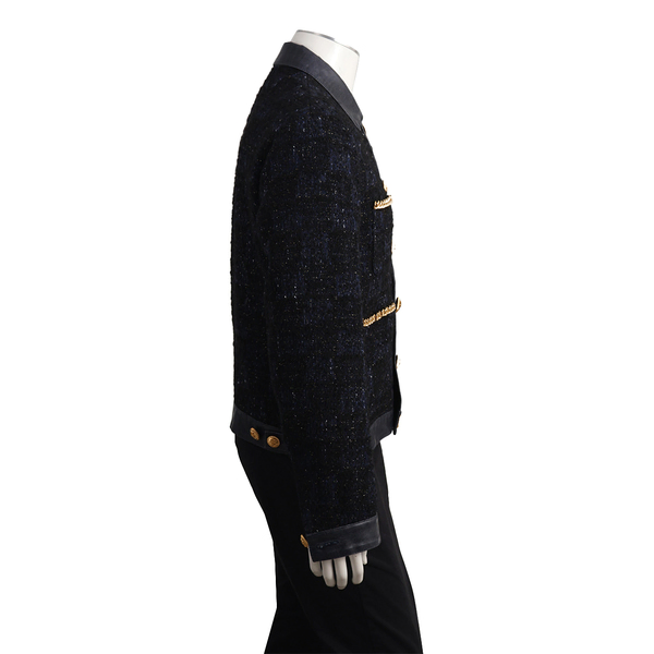 Boucle/Lurex Dan Jean Jacket Black/Navy